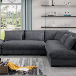 Hot! Premium Quality Sectional Couch, Sectional, Sectionals, Sofa, Couch, Grey Couch, Grey Sectional, Grey Sofa, Sectional Sofa And Ottoman, Couch