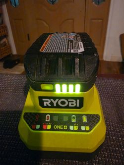 Ryobi battery with charger