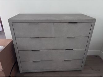 Restoration hardware Clio Shagreen bedroom dressers and nightstands