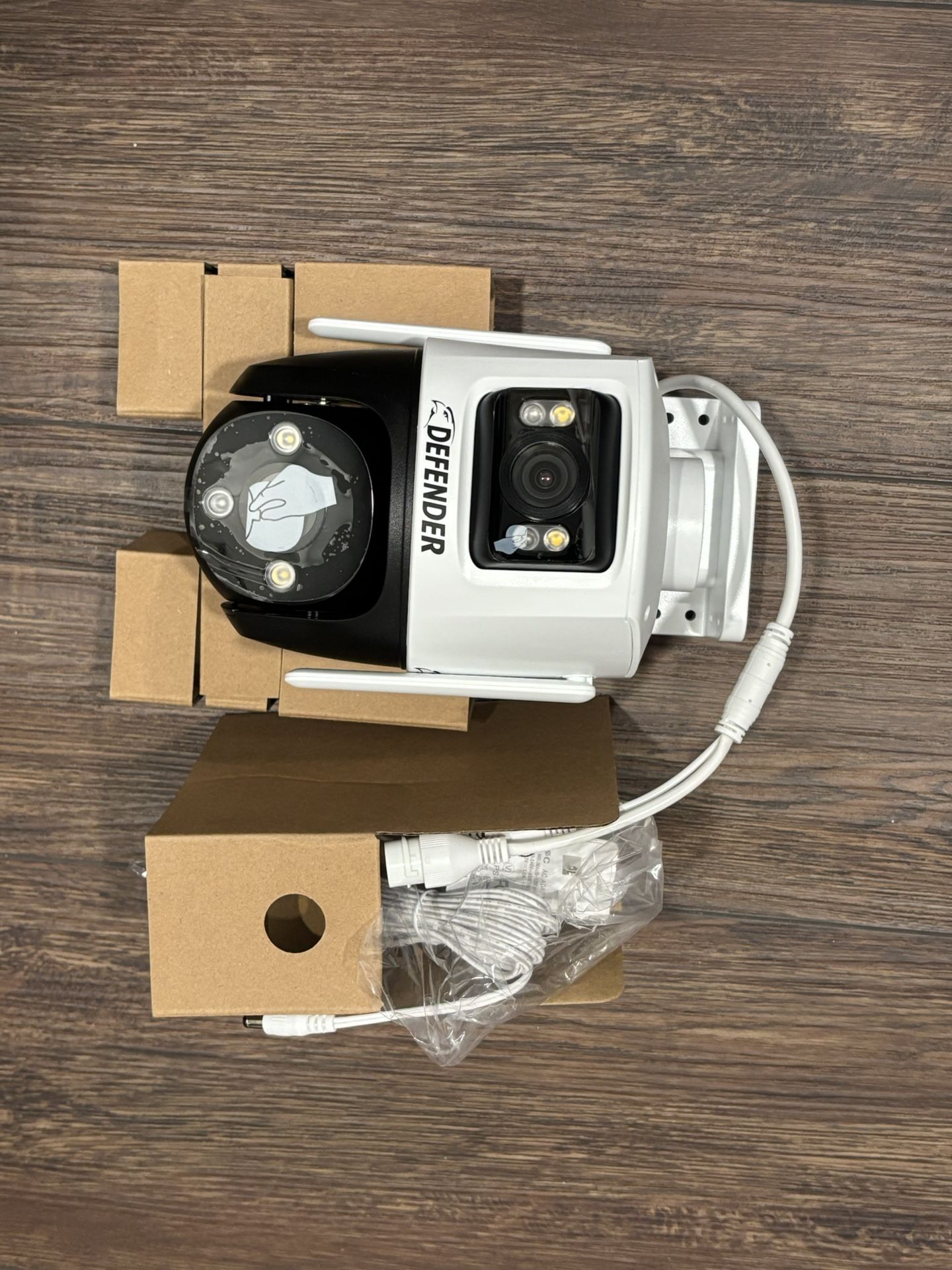 AI Powered Guard Pro 3K PLUS Dual Lens PTZ Wi-Fi 6-Plug-in Security Camera -2 Pack