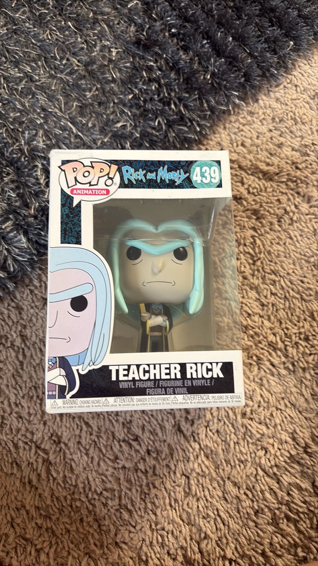 Funko Pop! Animation Rick and Morty Teacher Rick #439 vinyl figure.