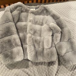 Faux Gray fur