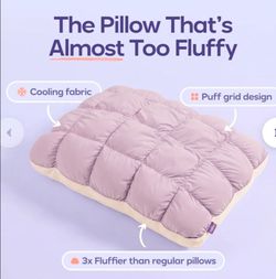 Mellow puff pillow lavender