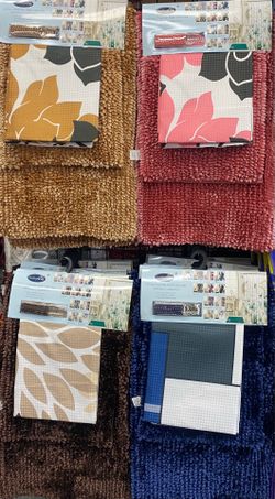 Bath Mats w/ Shower Curtains