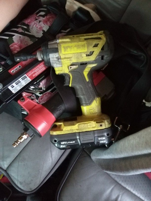 Ryobi Impact Drill And Battery