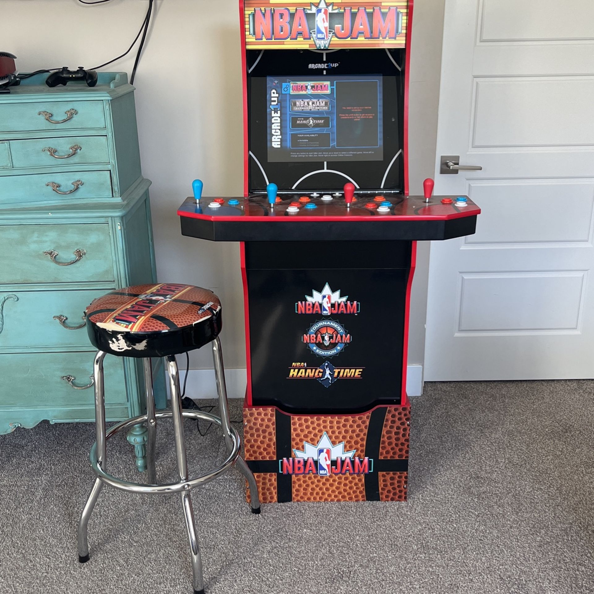 Arcade 1UP NBA Jam With Stand And Stool
