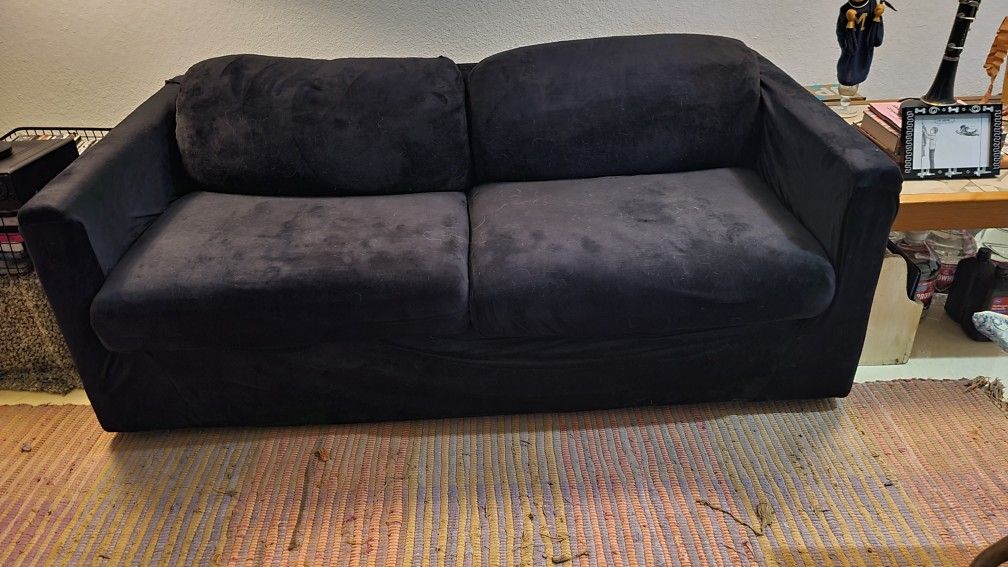 Vintage Love Seat Sofa bed Steel Frame, Mattress