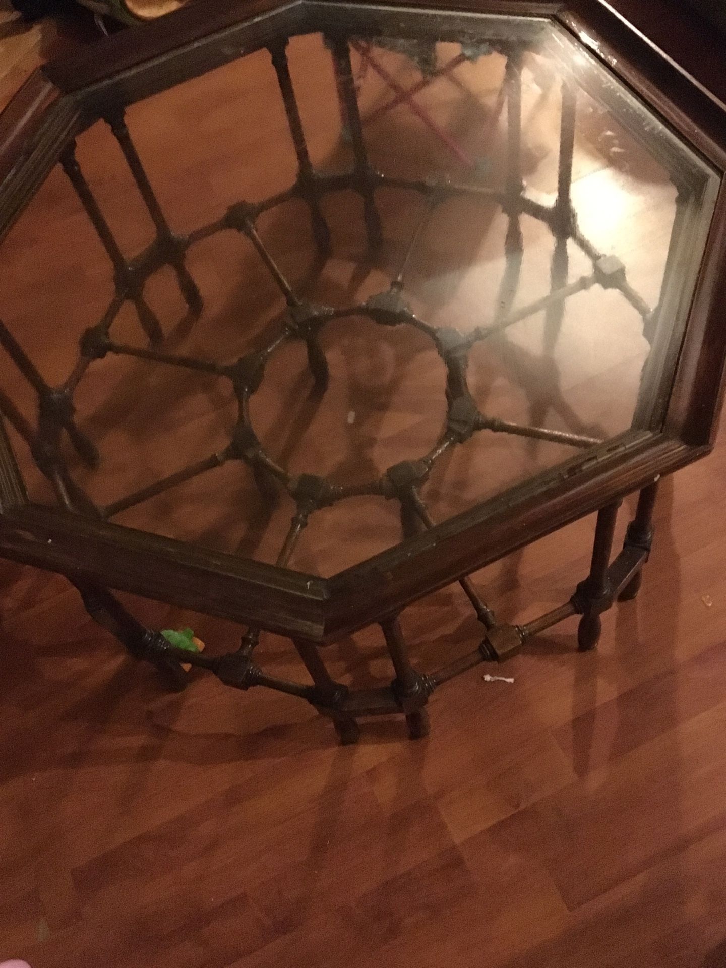 Vintage cherry wood coffee table