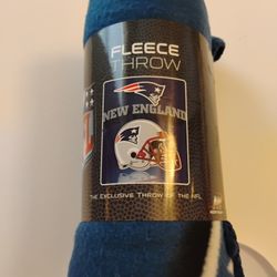 NFL New England Patriots Fleece Throw NEW
