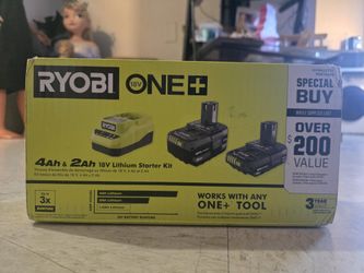 Ryobi 18v one+ battery 3pc set