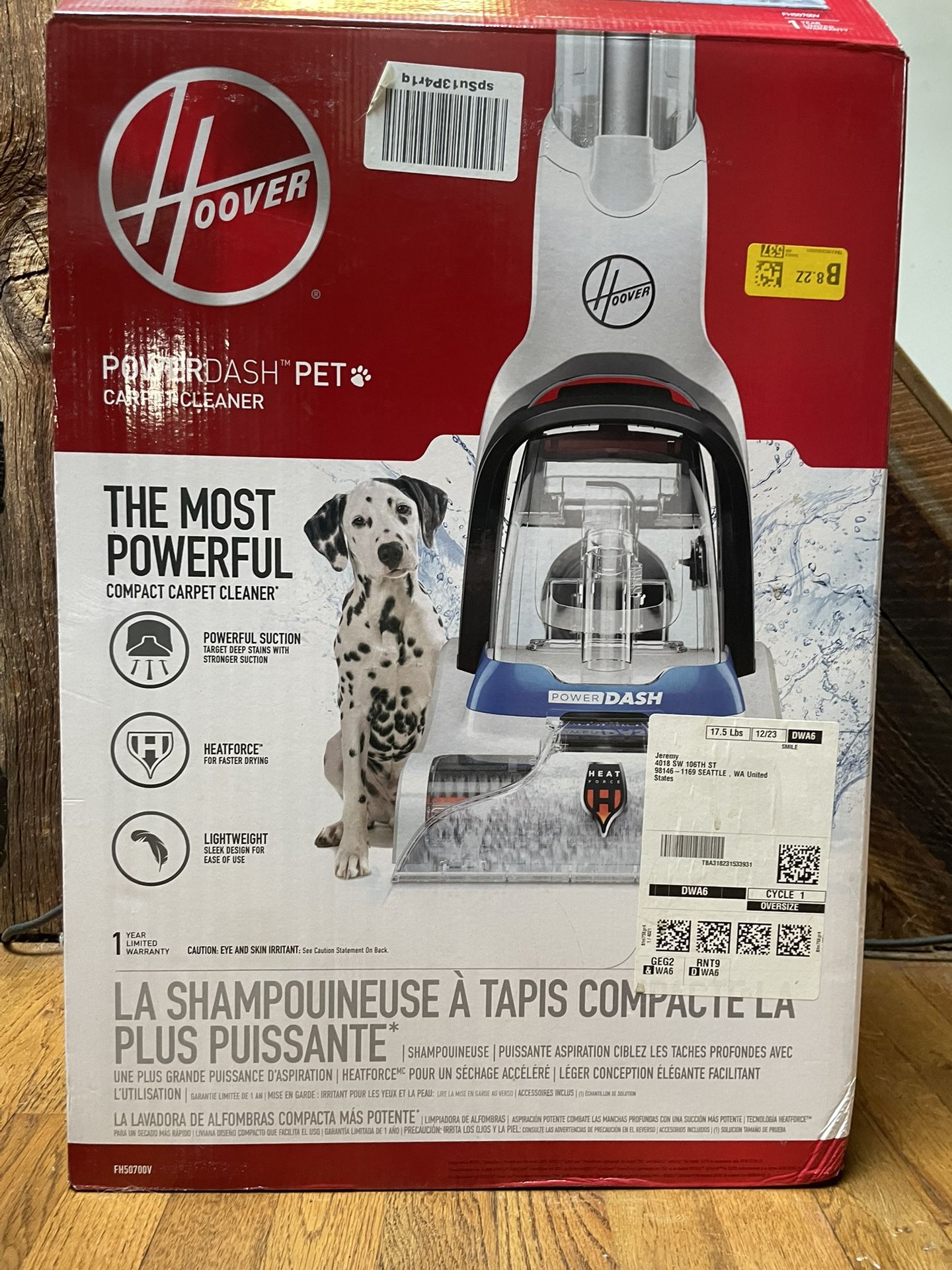 Hoover Power Dash Pet (new)