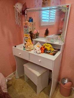 Vanity with LED light