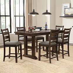 Adams 7-piece Counter-Height Dining Table Set - Retail $699