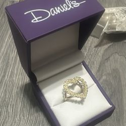 10k Gold Heart Rolex Ring 