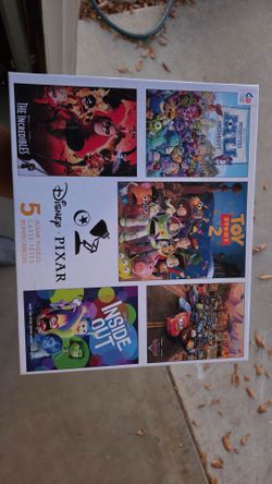 Disney Pixar 5 Jigsaw Puzzles Set
