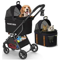 PAWZIDEA 4-in-1 Pet Stroller