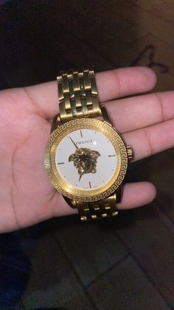 versace palazo gold watch