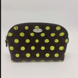 Coach Neon Polka Dot Makeup Bag