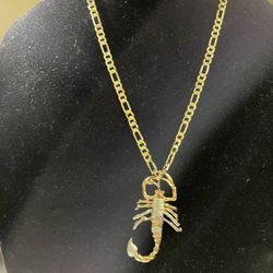 14k gold plated Scorpion link chain