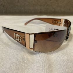 New Men’s “Brown” DG Wrap Sunglasses 