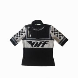 off-white cycling top