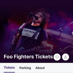 Foo Fighter Concert Tickets