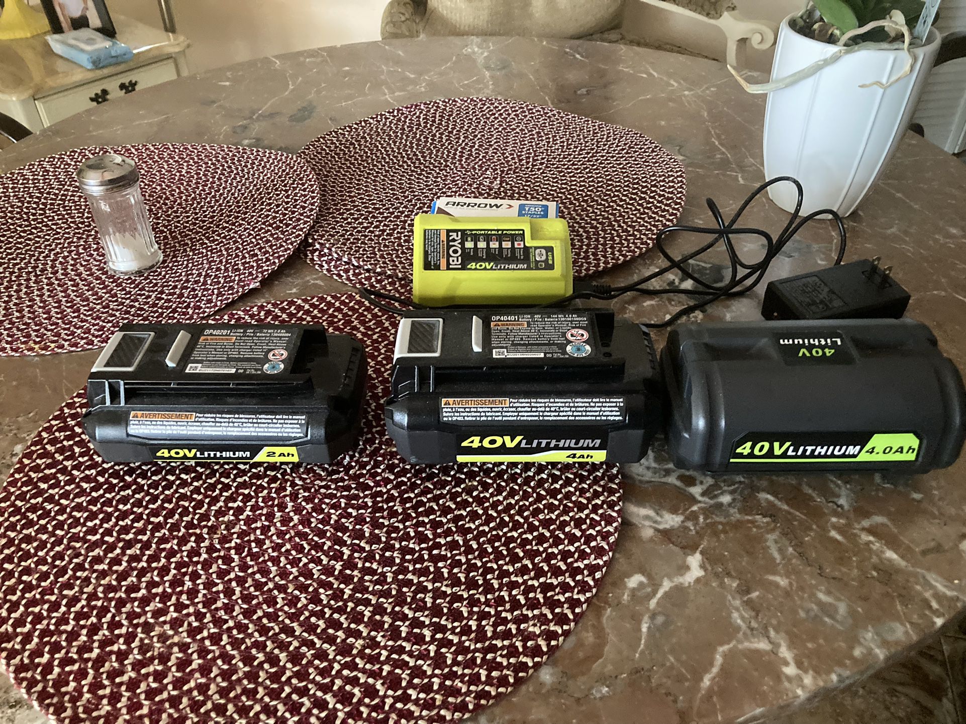 Ryobi Mower Batteries And Charger