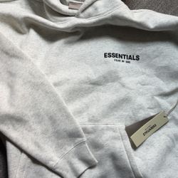 Essentials Hoodie Size Medium Oatmeal 