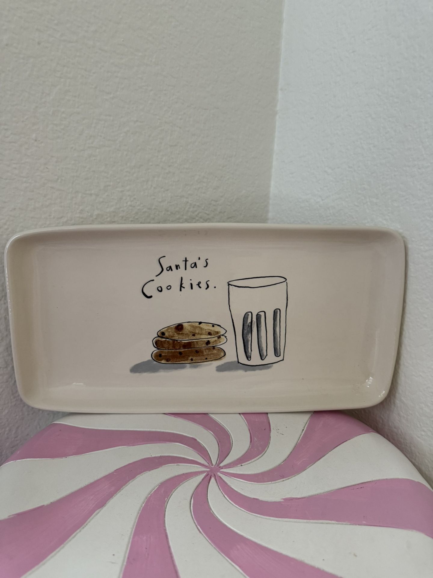 RAE DUNN SANTA’S COOKIES PLATTER