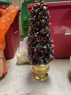 2 Table Top Christmas Trees
