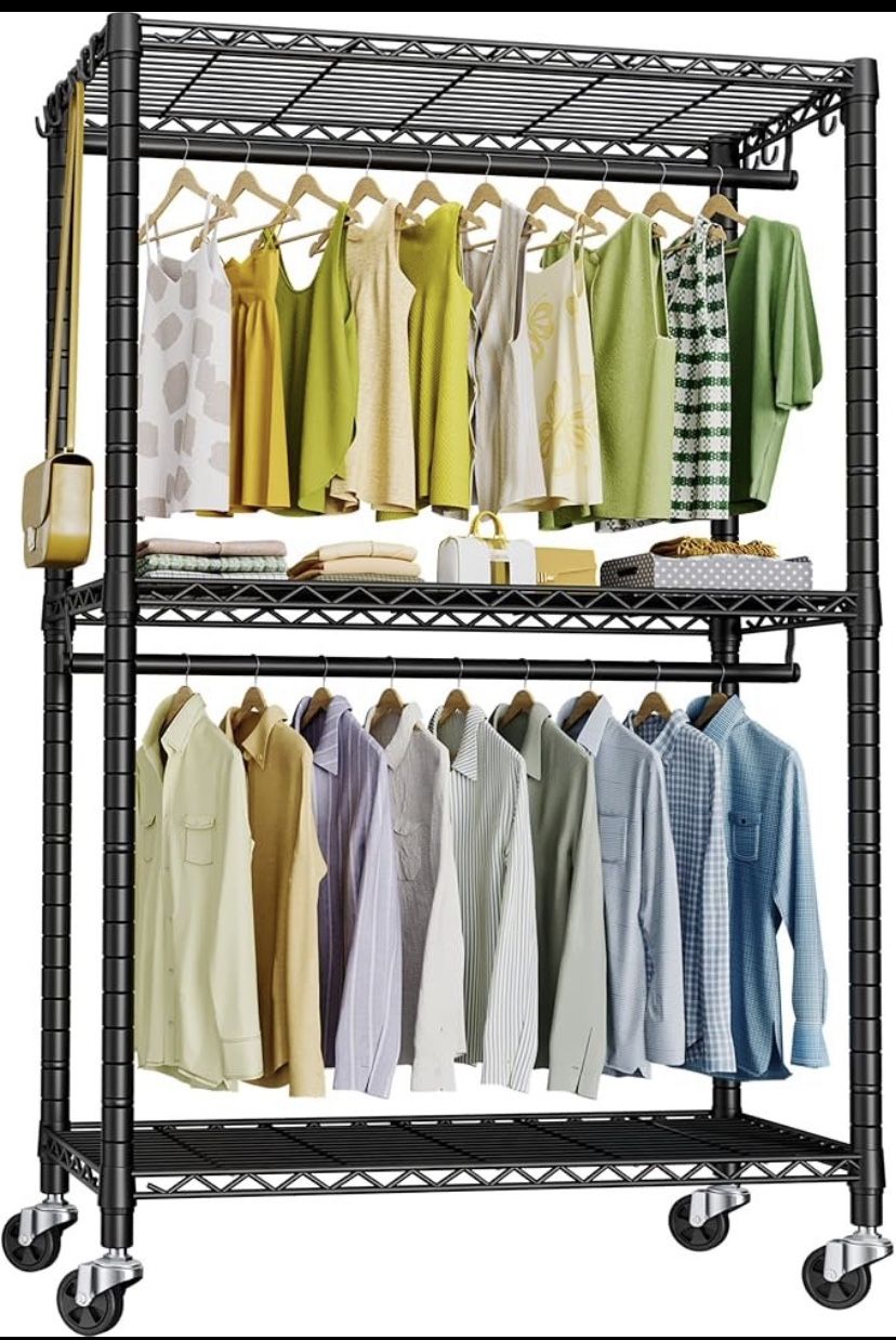 Heavy Duty Garment Rack with Wheels