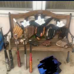 Baseball Bats And Gloves