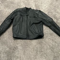 Tourmaster Leather Mens Motorcycle Riding Jacket
