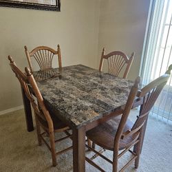 dining room Marble  with 4  chairs
