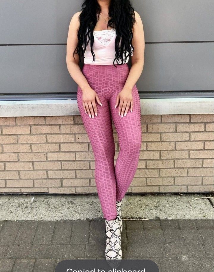 Pink Leggings Small Women Cloth