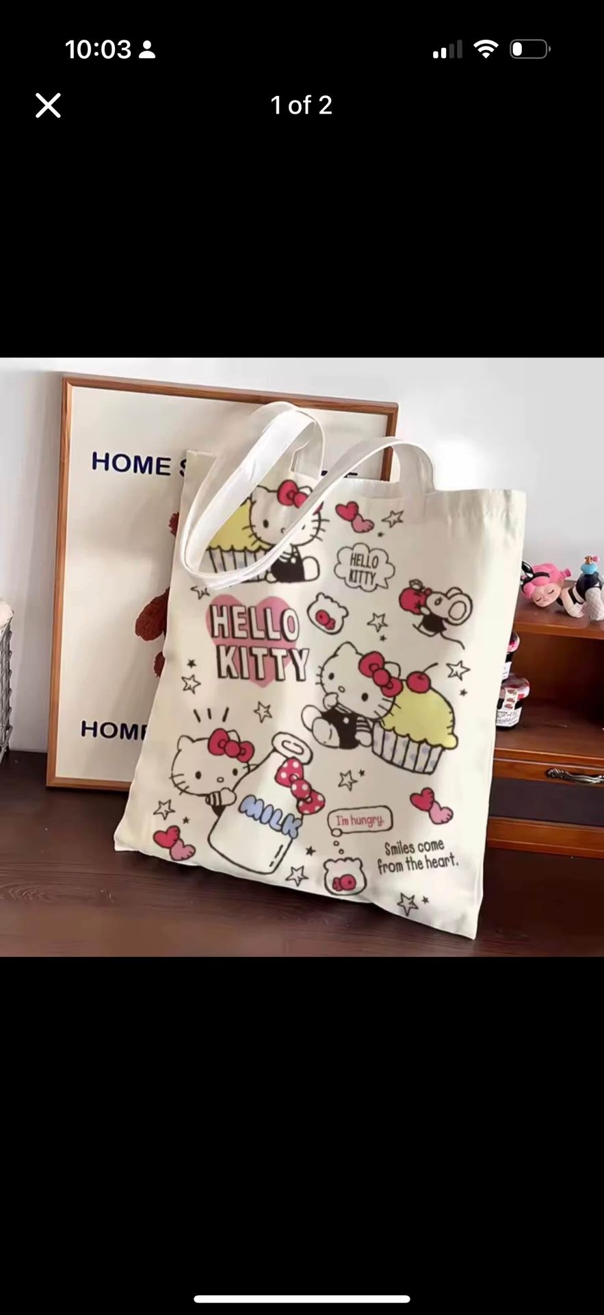 Hello Kitty tote bag