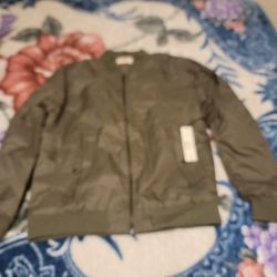 New Zak green bomber jacket $ 30  size XL