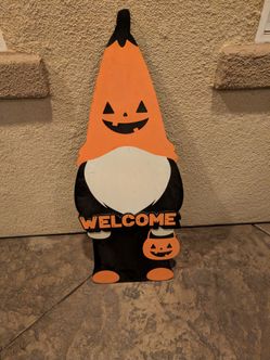 Halloween Gnome wooden decor