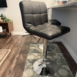 Black Barstools - 2 Pair
