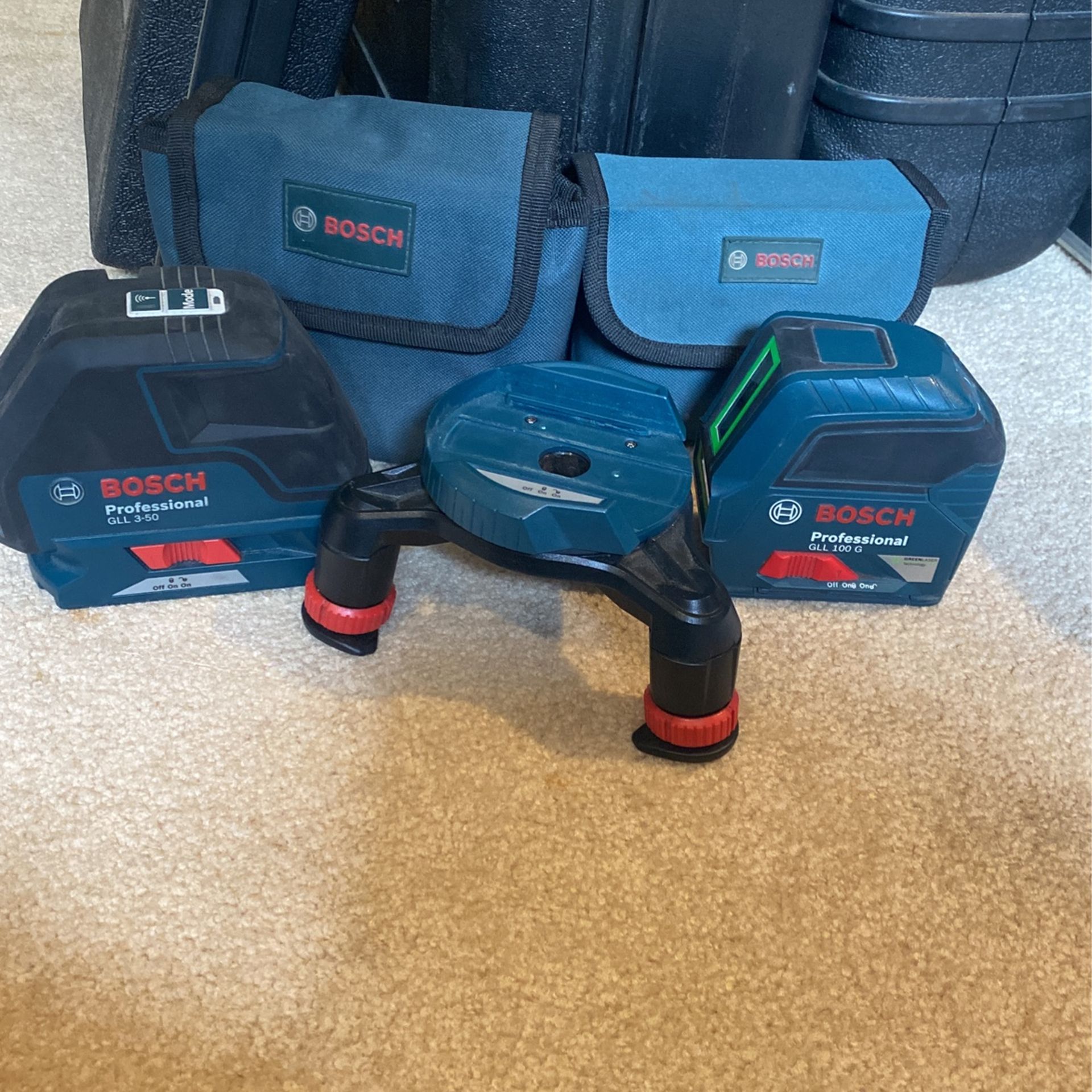 BOSCH GLL 100 G + GLL 350 Line Leveling Lasers for Sale in Homer Glen