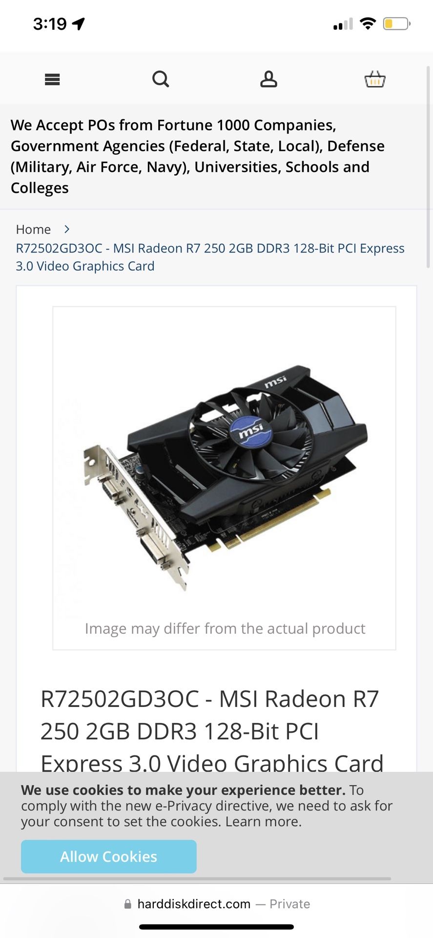 Graphics Card MSI Radeon