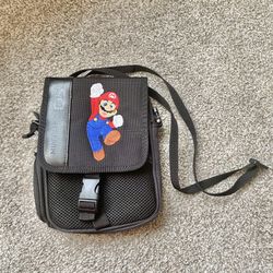 Vintage Super Mario Bros Nintendo DS Carrying Case Soft Travel Bag Black
