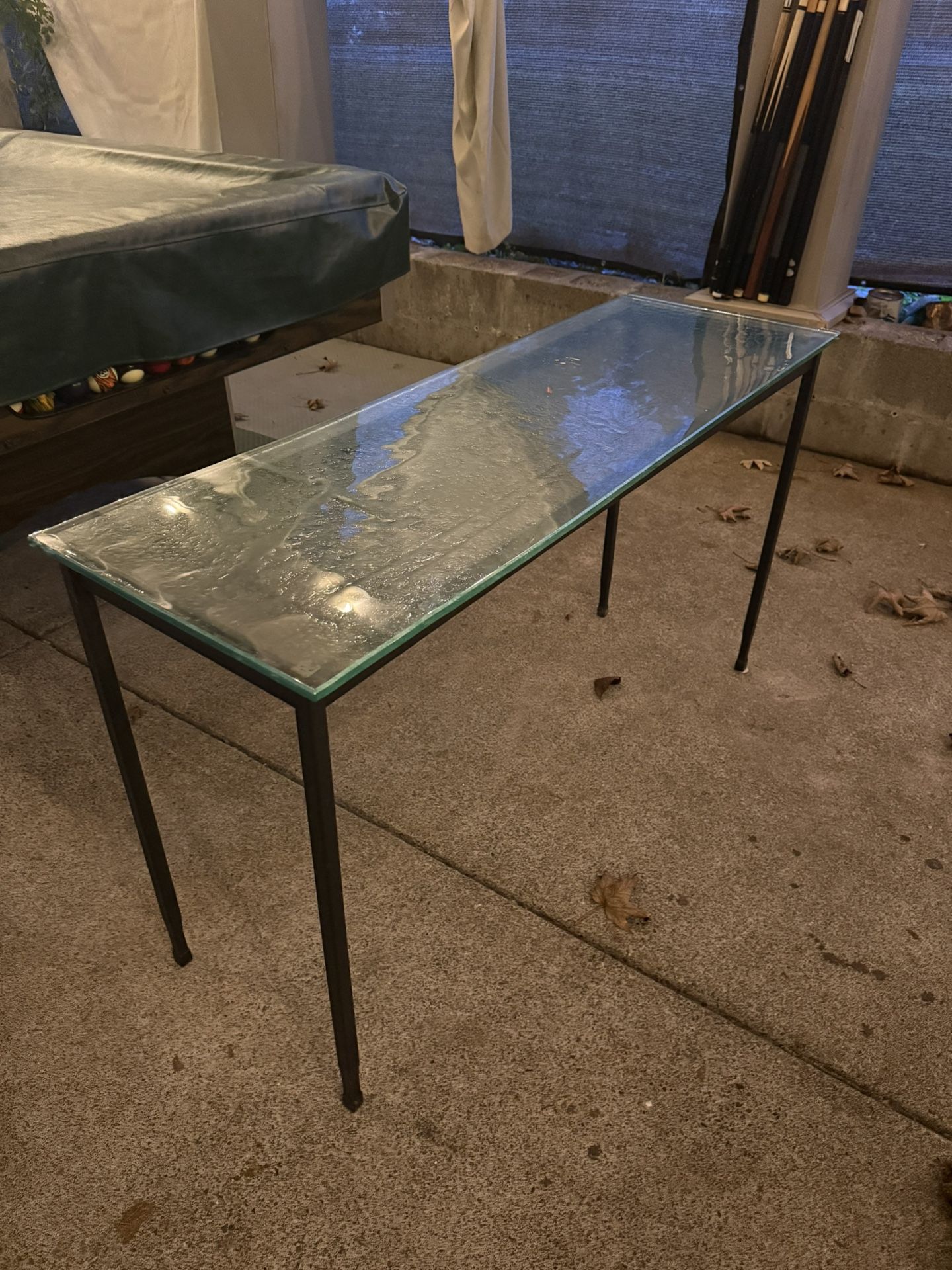 Glass Entryway Table