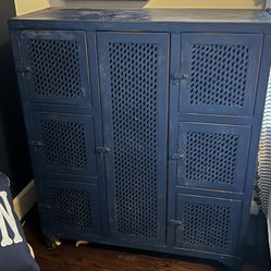 Pottery Barn Metal Locker Storage Cabinet