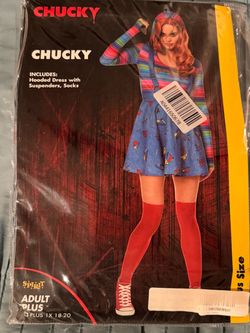 Chucky Costume Dress - Size Adult Plus 1X