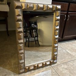 ONLY $45: Rustic Wood Wall Mirror, 24"X36" Farmhouse Mirror Natural Wood