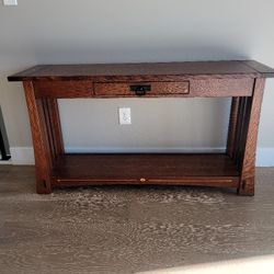 Handcrafted Amish Console Table