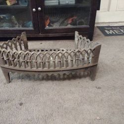 Antique Cast Iron Fireplace Log Holder