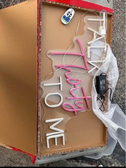 Talk 30 to me led sign