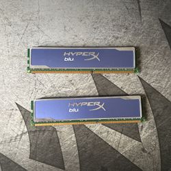8GB (4x2) Kingston HyperX RAM sticks